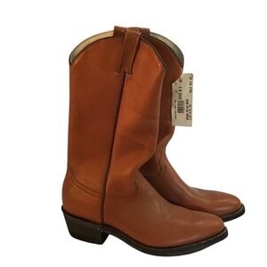 COWTOWN - Size 8.5 - Reddish Brown - Vintage NWT - Western Boots - 14" Tall READ